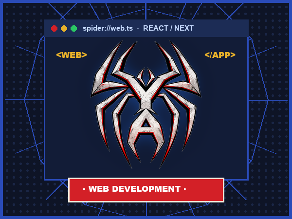 Web Development Örümcek Çizimi